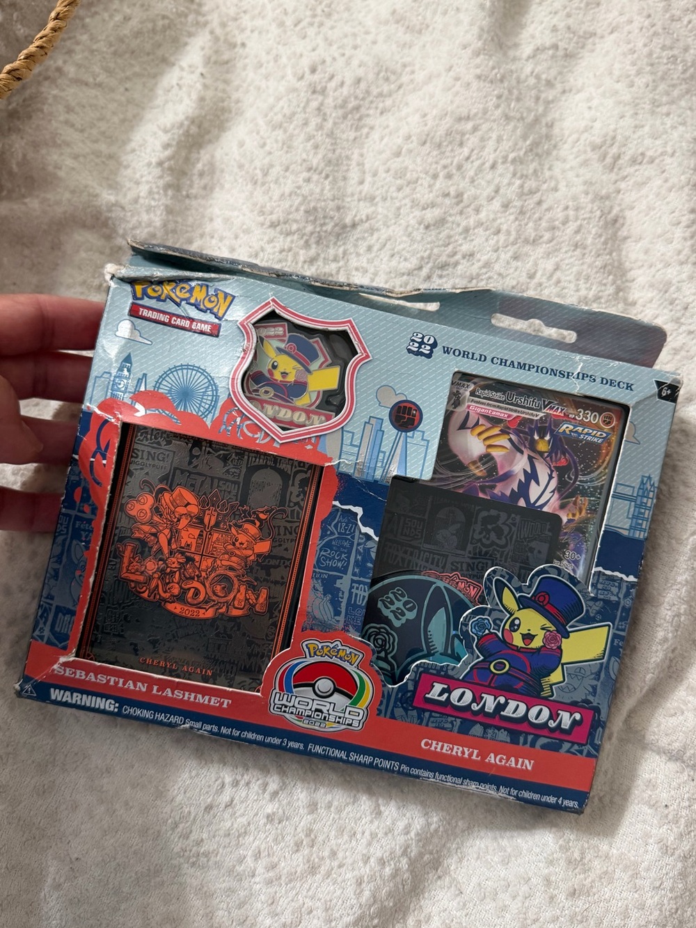 Pokémon World Championships London Deck Pin & Sleeves Set Discontinued